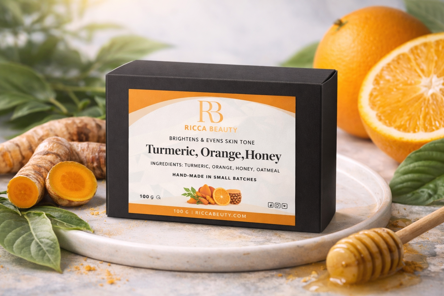 Turmeric, Orange & Honey Soap Bar