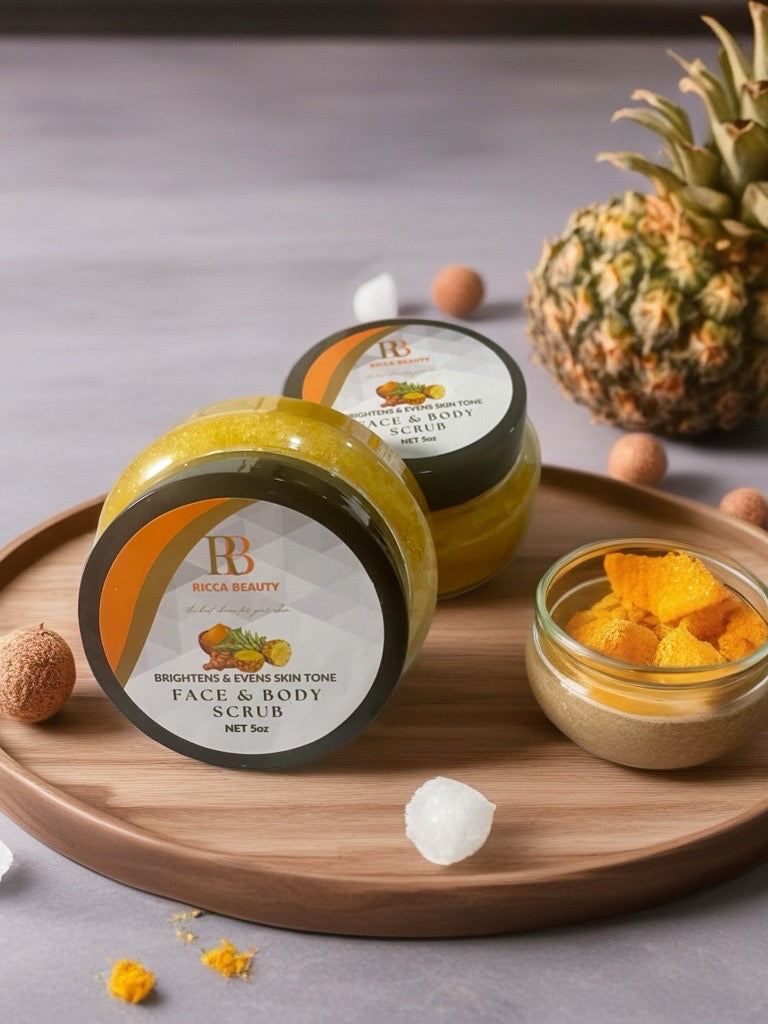 Turmeric & Pineapple Face & Body Scrub